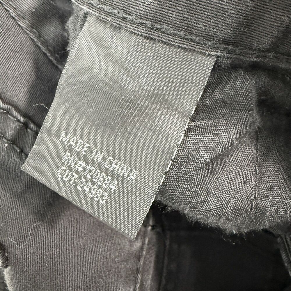 Lip Service Moto Skinny Pants Black/Gray Panel Punk Goth Size 11 - Picture 10 of 12